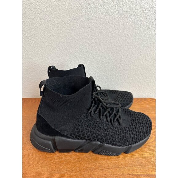 Women's Unbranded Stretch Pull On Ankle Boots Black Size 9W Sku 2719 - Picture 10 of 13